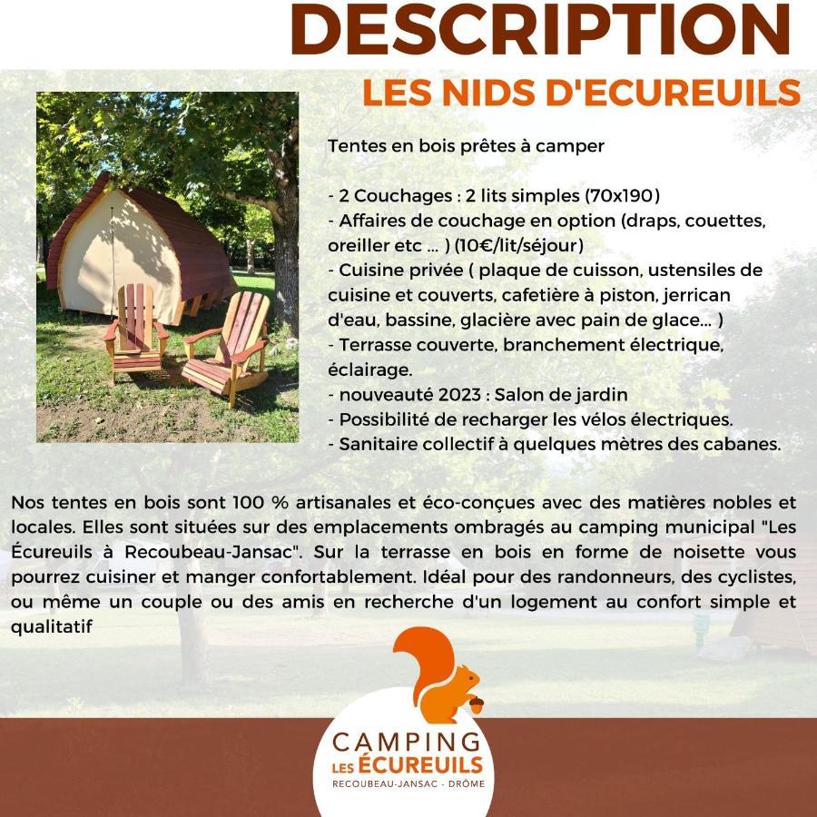 Habitat Createur - Hebergements Insolites Au Camping Municipal "Les Ecureuils" Recoubeau-Jansac Buitenkant foto