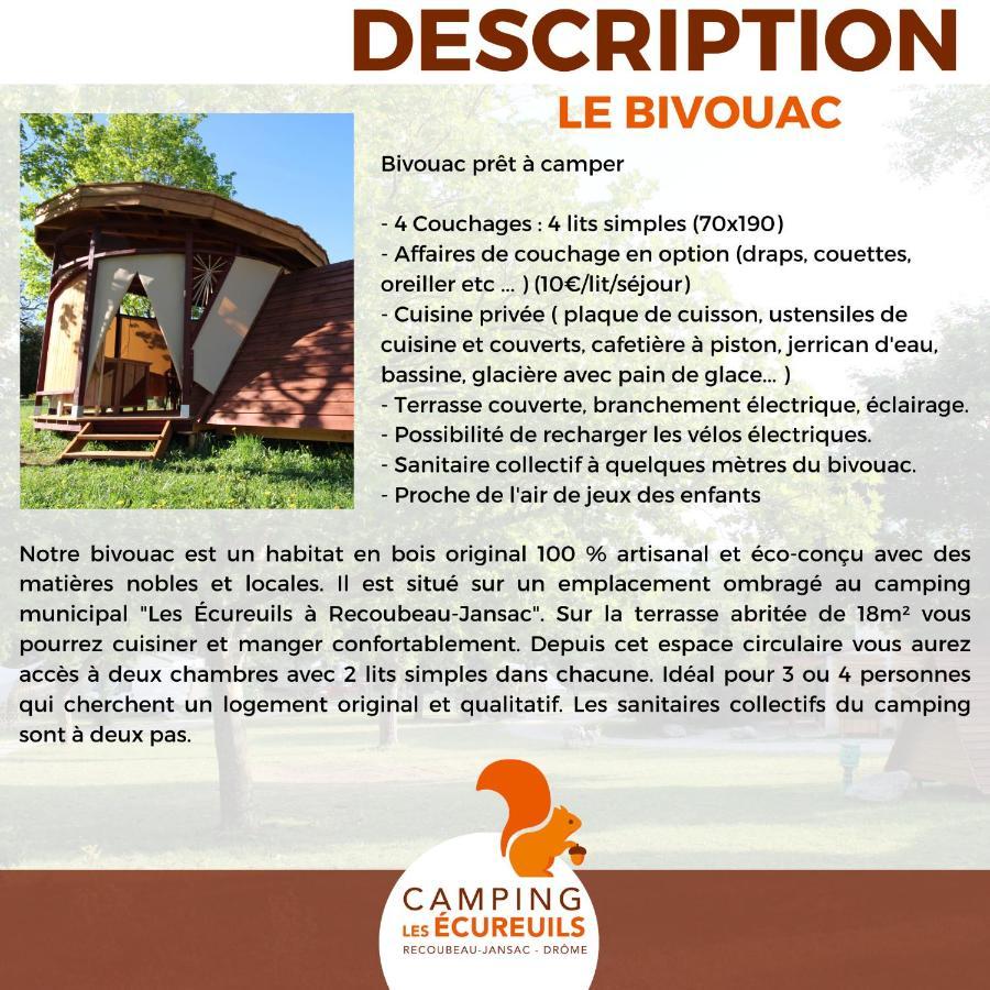 Habitat Createur - Hebergements Insolites Au Camping Municipal "Les Ecureuils" Recoubeau-Jansac Buitenkant foto