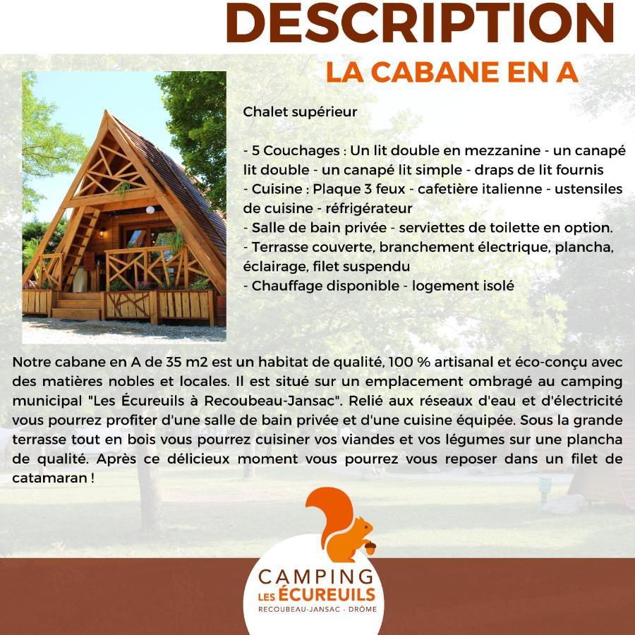 Habitat Createur - Hebergements Insolites Au Camping Municipal "Les Ecureuils" Recoubeau-Jansac Buitenkant foto